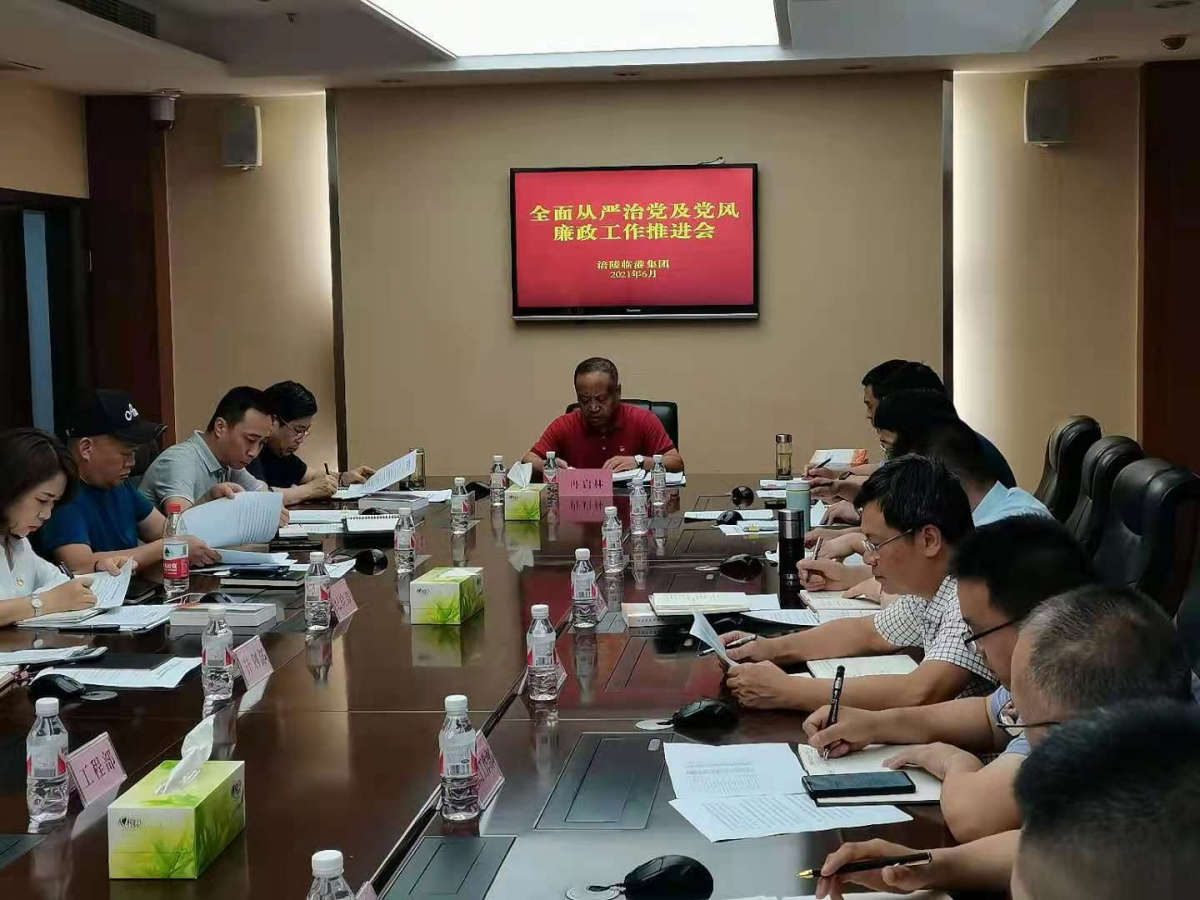 集团召开全面从严治党及党风廉政建设工作推进会