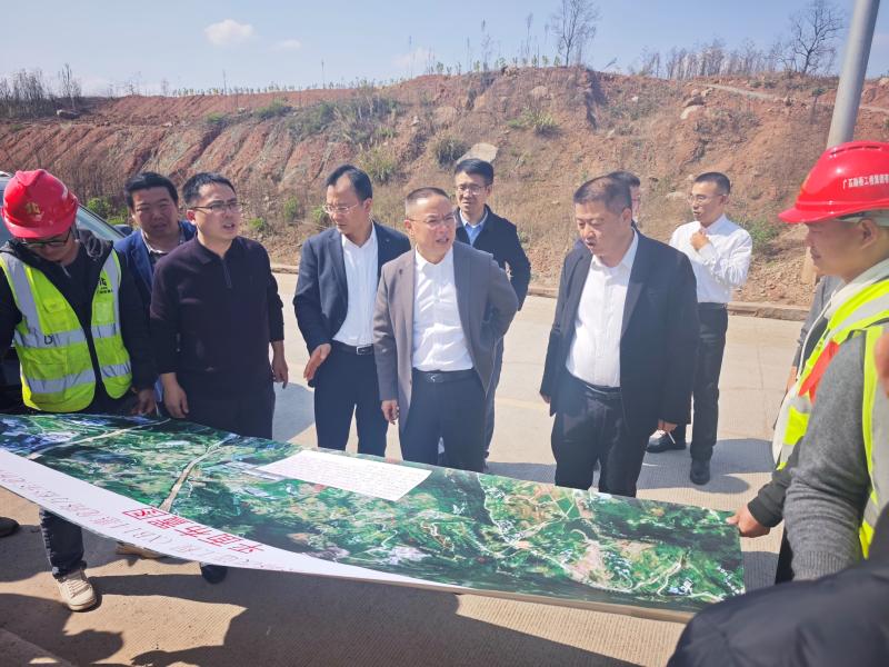 郑小平副区长调研38223工程至李渡生活区 公路改造工程（XB14惠龙路万松至龙桥段 升级改造工程）实施情况